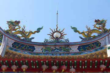 Detail vom Chinesischen Tempel Kuala Lumpur