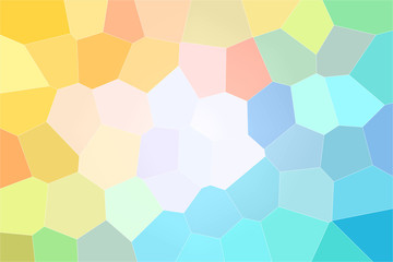 Useful abstract illustration of red, blue and yellow bright Big hexagon. Beautiful background for your project.