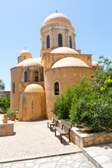 The main building of the Holy Trinity monastery in Crete