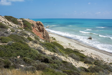 Fototapeta na wymiar Seascape of Ciprus near Paphos