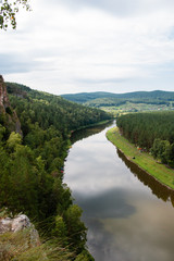 picturesque view from the top of the mountain