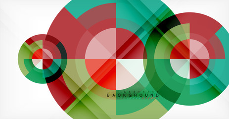 Fototapeta premium Vector circle abstract background