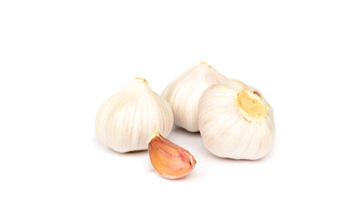 Garlic isolated on white background