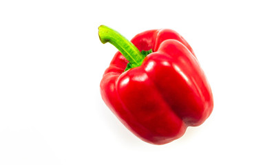 Sweet bell pepper isolated on white background