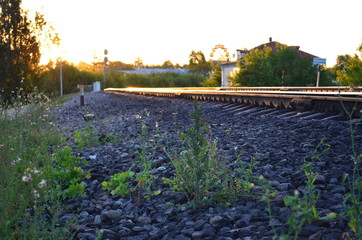 railway sunrise