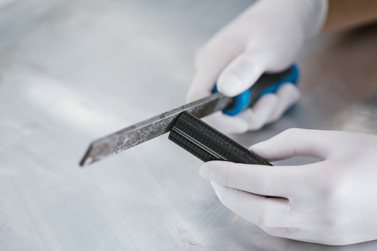 Grinding and shaping  Carbon fiber composite material