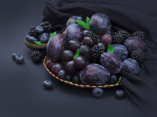 blue fruit collection