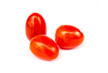 Fresh cherry tomato isolated on white background