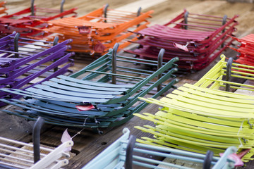 Colorful Patio Furniture Display