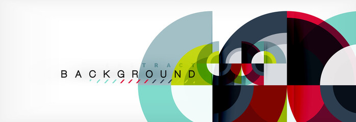 Vector circle abstract background