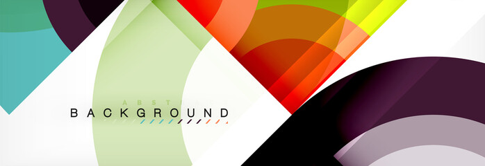 Obraz premium Vector circular geometric abstract background