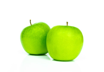 Green apple isolated on white background