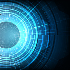 Abstract High Digital Technology on Blue Background,future and science Concept design,Vector Illustration.