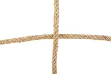 rope wicker isolated on white background