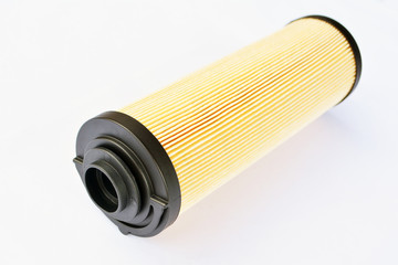 Car fuel filter isolated on white background
