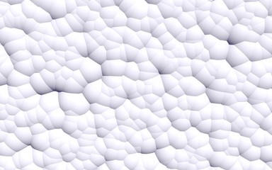 3d rendering picture of white balls. Abstract wallpaper and background. 3D illustration