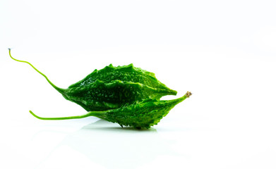 Bitter gourd herb isolated on white background