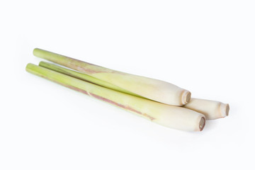 Lemon grass isolated on white background with clipping path