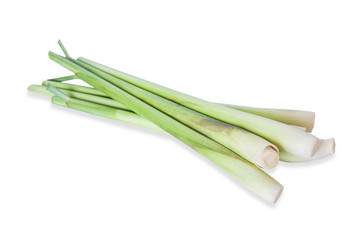 Lemon grass isolated on white background with clipping path