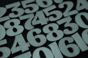 Background of numbers. from zero to nine. Background with numbers. Numbers texture