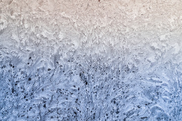 Frosted winter window