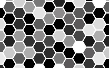 Obraz premium White honeycomb with a gradient color. Isometric geometry. 3D illustration