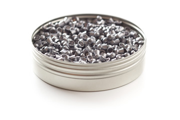 Lead airgun pellets.