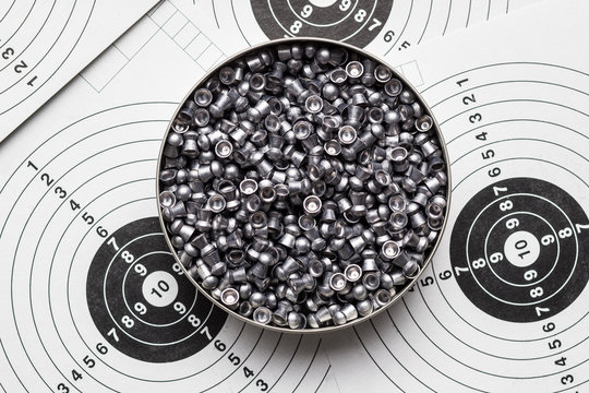 Lead airgun pellets.