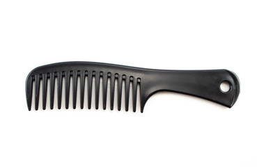 Black comb isolated on white background