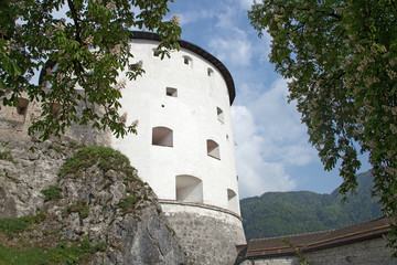 Fototapeta na wymiar Kufstein fortress on a hilltop, Tyrol, Austria