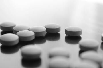 Obraz na płótnie Canvas Closeup of Pills
