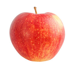 Fresh red apple isolated on white background with clipping path