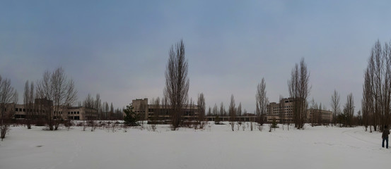 Landscape of Prypiat, Ukraine