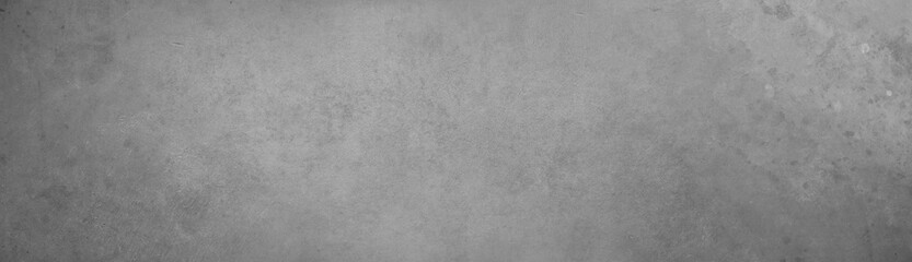 Grey textured concrete stone wall wide banner background