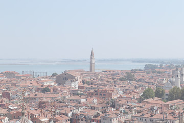 Obraz premium Venice, city, Italy, panorama, view, architecture, Europe, building, travel, city, cityscape, skyline, tower, sky, Cathedral, tourism, historical