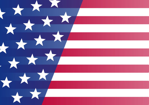 USA flag. Banner for your text. Vector illustration