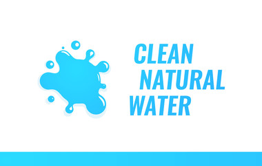 Logo for Unbottled Dispensing Clean Natural Water - Vector Illustration on White Background