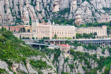 Montserrat Kloster Barcelona Spanien Berge Reise