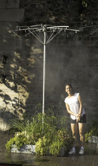 Obraz premium Turista em Paris