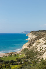 Fototapeta na wymiar View of Episkopi Bay, Cyprus, Kourion