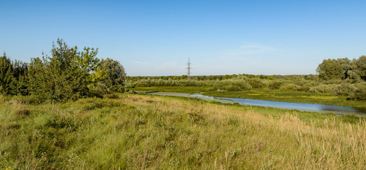 Summer warm evening outdoors