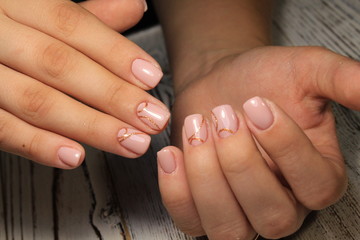 stylish design of manicure