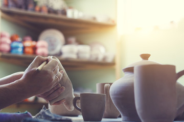 making pottery, ceramic workshop, traditional craft