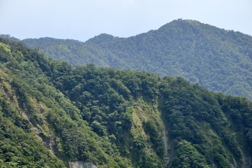 Naklejka premium 蛭ヶ岳から望む塔ノ岳