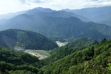 Fototapeta premium 仏果山より丹沢の山並み