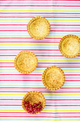 Egg Custard Tart, traditional English, Portuguese, Chinese desse