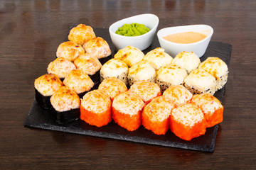 Delicious sushi roll
