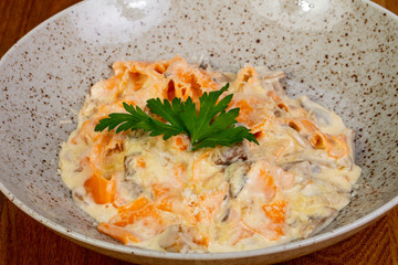 Pasta with mushrooms