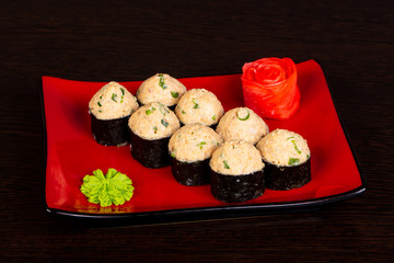 Japanese roll with chicken