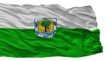 Santa Fe De Antioquia City Flag, Country Colombia, Antioquia Department, Isolated On White Background